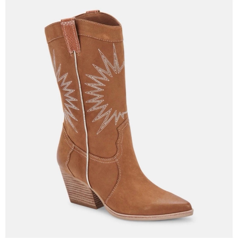 NEW Dolce Vita Lawson Boots Whiskey 9.5 - Picture 2 of 10
